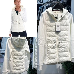 👗BARBOUR Underwater Fibre Down Lightweight Sweat £129 White Jacket 👗 S M 8 10 - Picture 1 of 14