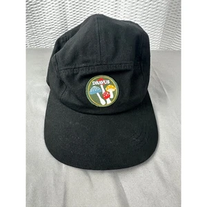 Dravus Catch Black Canvas 5 Panel Strapback Hat - Picture 1 of 3