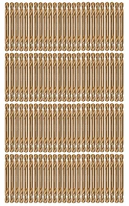 Cobalt Drill Bit Double End 1/4" HSS Co Stubby Short Metal Drill Steel-100Pcs - Picture 1 of 9