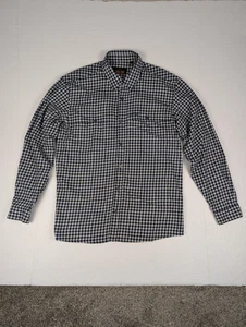 Orvis Trout Bum Men's L Button Down Shirt Long Sleeve Plaid Blue White Outdoor - Picture 1 of 23