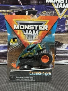 Monster Jam Crushstation Raw Green Lobster Wheelie Truck HTF Rare 1/64 Series 18 - Picture 1 of 2