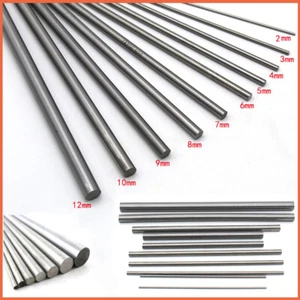 Steel Round Bar Ground Shaft Rod Diameter 2/3/4/5/6/7/8/9/10/12mm Various Length - Picture 1 of 10
