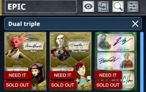 Star Wars Card Trader Lot of 3 Dual/Triple Signatures Low cc - Picture 1 of 1