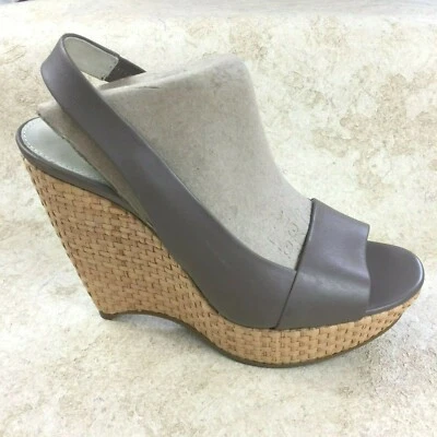 Sandálias Jil Sander couro cinza feitas na Itália tamanho 36,5   - Imagem 1 de 4