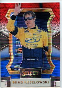 2017 Panini Select Racing NASCAR RED WHITE BLUE #8 Brad Keselowski #109/299