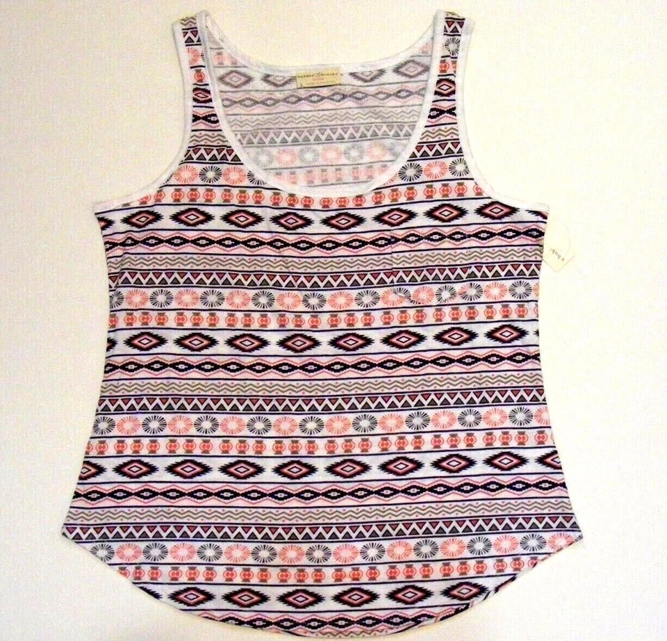HH   Bobbie Brooks Ladies sizes S - M - LG  TANK TOP MULTI COLOR   pattern Foto 1 de 1