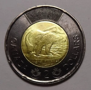 2022 Canada $2 coin, Toonie, QUEEN ELIZABETH II, Black Ring - Bild 1 von 2