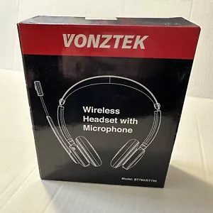 Vonztek Wireless Headset With Microphone New Open Box Lightweight BT782 BT786 - Picture 1 of 5