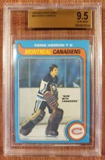 1979 O-Pee-Chee #94 Denis Herron Canadiens Hocey Card BVG 9.5 POP 1 Top Grade
