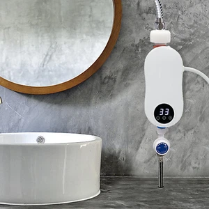3500W Electric Bathroom Instant Hot Water Heater With Shower Head Wall-mounted - Picture 1 of 16
