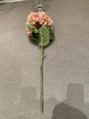 Pink faux  EXTRA LARGE Hydrangeas,silk Petals,very realistic (70cm,blossom D-25 - image 1 of 4