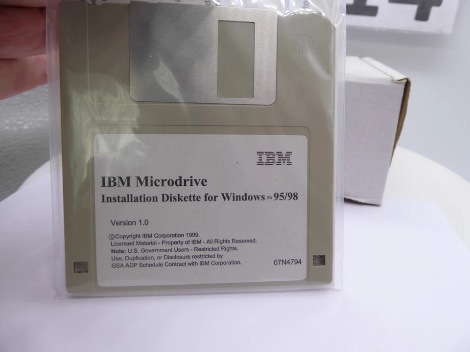 IBM 340/170MB Microdrive CF Memory Card Install Floppy Disk Windows 95/98 Ver 1 - Image 1 of 2