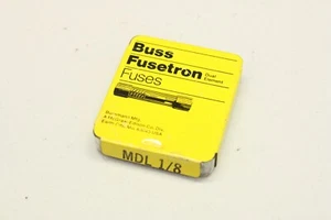 5x BUSSMANN MDL 1/8 Sicherungseinsatz Feinsicherungen Dual Element MDL1/8 OVP - Picture 1 of 2