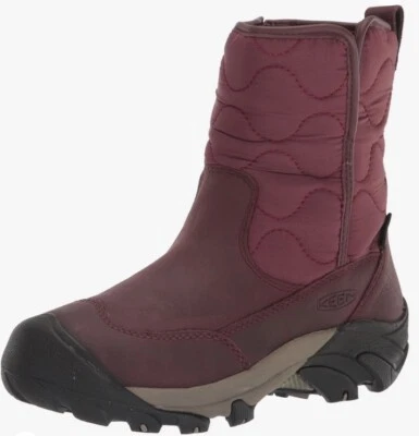 NUEVO KEEN Mujer Talla 8.5 M Betty Pull On Cremallera Impermeable Botas Aislantes 1026784 Foto 1 de 4