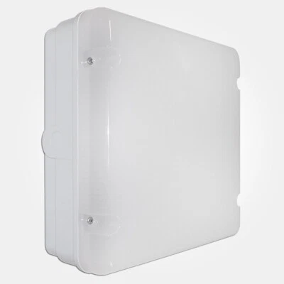 LED Wall Light Emergency Lighting 16 W LED Bulkhead Square White Base LEDBRITE