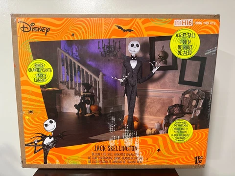 Halloween Animated Music Jack Skellington Life Size Nightmare Before Christmas Cover