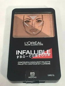 L'Oreal Paris Infallible Pro-Contour & Highlight Palette #815 DEEP New - Picture 1 of 2