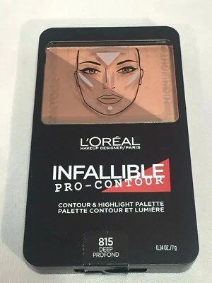 L'Oreal Paris Infallible Pro-Contour & Highlight Palette #815 DEEP New - Image 1 of 2