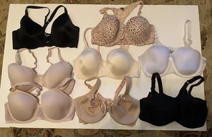 Bras 38D lot of 8. 2 Razorback 6 Regular See Detailed Description Of Brands - Picture 1 of 1