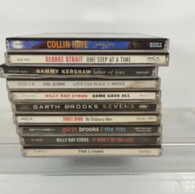Лот из 10 различных художников страны компакт-диски - читать Коллин Рэй Гарт Брукс судьи - Изображение 1 из 4