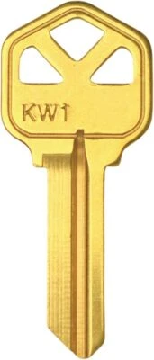 90PCS Brass Finish Key Blanks, SC4 & SC1 & Y1 & M1 & KW1 Uncut Blank Keys - image 1 of 4
