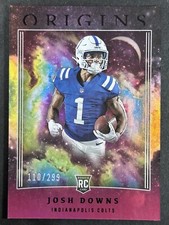2023 Panini Origins Josh Downs Holo Red /299 Rookie Card RC #128