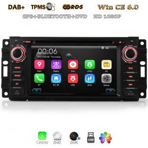 6.2" Autoradio GPS NAVI CD DVD MP3 für Jeep Compass Wrangler Journey Caliber 300 - Bild 1 von 12