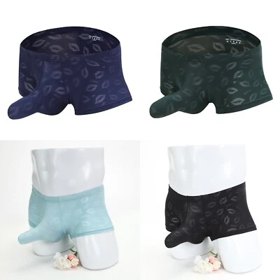 Mens Lip Boxer Briefs Underwear Sexy Elephant Nose Breathable Trunks Underpant✔ - Image 1 of 4