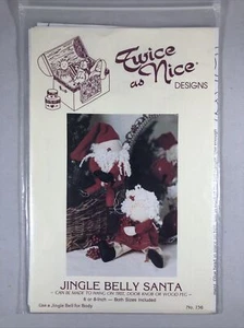 Twice As Nice Jingle Belly Santa Claus & Mrs Christmas Pattern Project 6" Doll - Picture 1 of 3