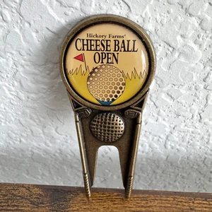 Hickory Farms CHEESE BALL OPEN Bronze Golf Divot Tool Vintage Golf Divot RARE - Picture 1 of 4