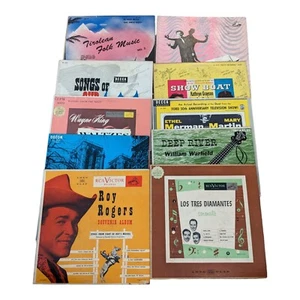 Lot Of 10 Ten Inch Records 33 LPs Microgrooves Roy Rogers Show Boat Deep River - Picture 1 of 21