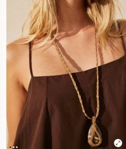 Free People Vacation Pendent Necklace NWT $30 Boho Adjustable - Picture 1 of 6