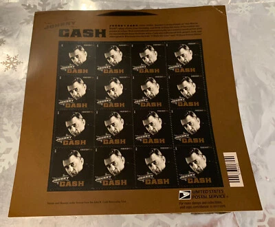 ❤️JOHNNY CASH US 2013 SCOTT #4789 MUSIC ICON MNHVF FOREVER STAMPS - Image 1 of 2