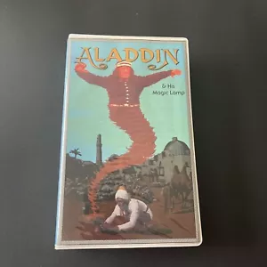 Vintage VHS Aladdin & His Magic Lamp (1967) Yellow Rhino Video 1992 Clamshell - Picture 1 of 3