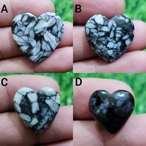 A+ Natural Mixed Gemstone Heart Shape Cabochon Loose Gemstone For Making Jewelry - Picture 1 of 13