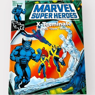 Marvel Super Heroes RPG MSL1 X-Terminate 6899 1991 Complete Very Good Condition - Image 1 of 4