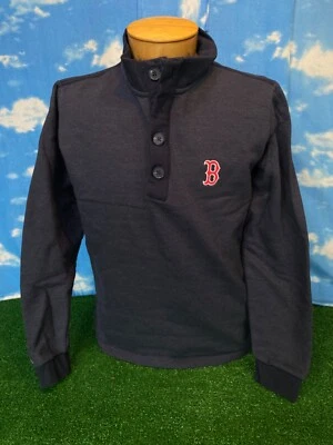 Boston Red Sox Sudadera Suéter Antigua Grande L Azul 1/4 Cremallera Abotonada 35 S11 Foto 1 de 4