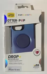 Otterbox Otter+Pop PopSockets Symmetry Series Case iPhone 12 Mini Purple Blue - Picture 1 of 1