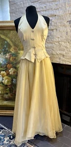 Stunning Dave & Johnny 50s Vintage Inspired Party Prom Ballgown Size 3-4 1980s - Picture 1 of 21