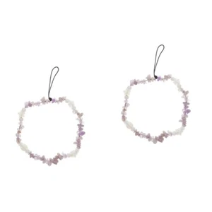 2 Pieces Mobile Phone Cord Jewelry Chain Crystal Beaded Cell Lanyard - Zdjęcie 1 z 12