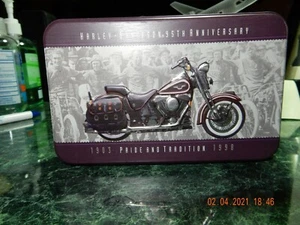 Harley-Davidson Collector Tin W/2 Decks Playing Cards #040483 - Picture 1 of 7