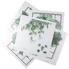 Paper Decoration 3D Vivid Green Plants Grid  Living Room