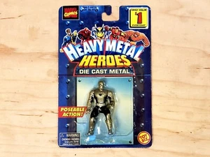 🗨🕸 Iron Spider-Man Heavy Metal Heroes 1997 Toy Biz Die-Cast Poseable Figure 🗨 - Picture 1 of 3