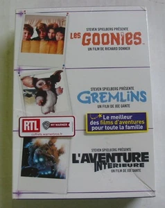 COFFRET 3 DVD / 3 FILMS - LES GOONIES / GREMLINS / L'AVENTURE INTERIEURE - NEUF - Picture 1 of 2