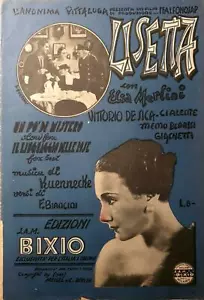 22) SPARTITO MUSICALE LISETTA EDIZIONI BIXIO MILANO LINGUAGGIO ROSE ELSA MERLINI - Imagen 1 de 5