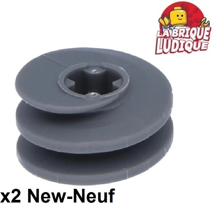 Lego Technic 2X Getriebe Wurm Schraube Kurz Grau Dunkel 27938 - Bild 1 von 1