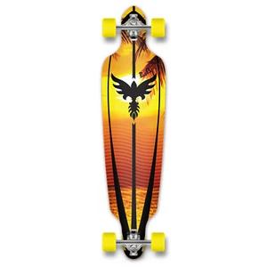 Yocaher Punked Drop Through Longboard completo - Tramonto - Foto 1 di 4