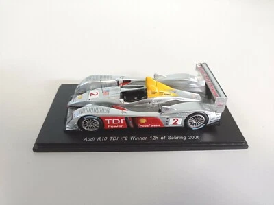 RARE MINIMAX SPARK MODEL 1:43 AUDI R10 TDI #2 WINNER12H OF SEBRING 2006 -S0678 - Image 1 of 4