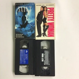 LOT OF 2 COMEDIES VHS TAPE PRETTY WOMEN & SAINT - Picture 1 of 2