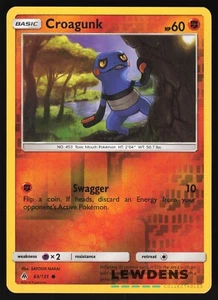 Croagunk - 63/131 - Reverse Holo Common - Forbidden Light - Pokemon Card - Picture 1 of 2